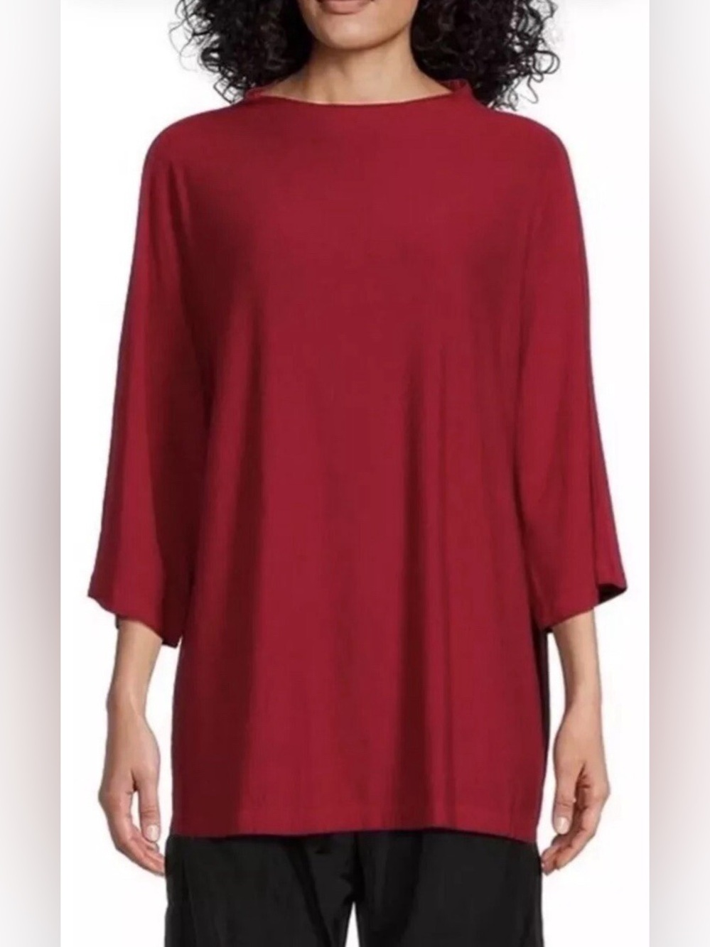 NWT $150 Bryn Walker‎ Adria Tunic Top, size Large, Gala Red